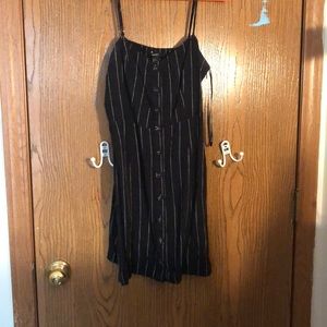 Black strap dress